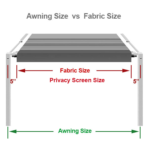Front Awning Sun Shade for Fiamma or Thule 2.6m (VW California) Awning