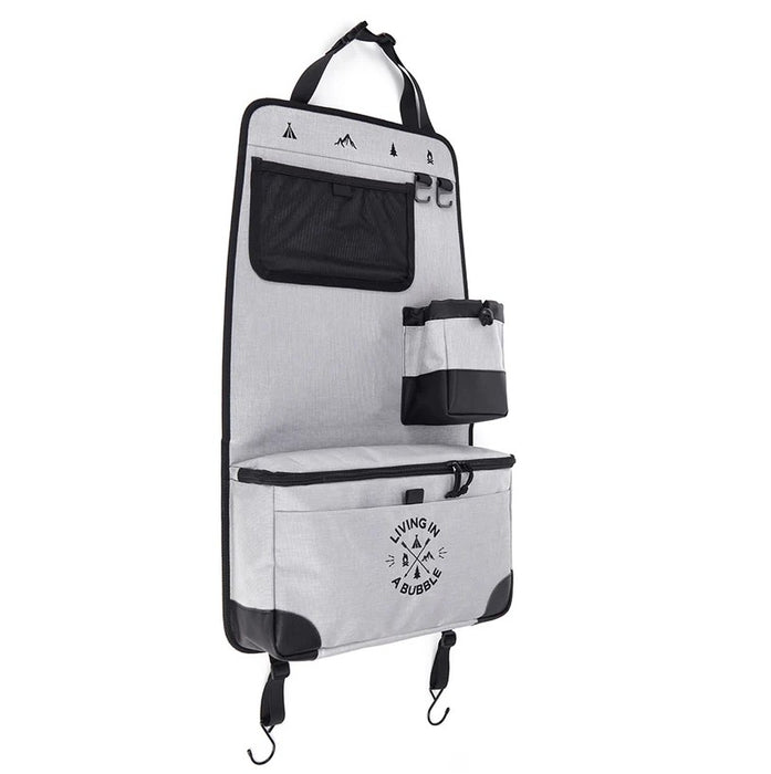 Living in a Bubble Premium Seat Back Storage with Toiletry Bag