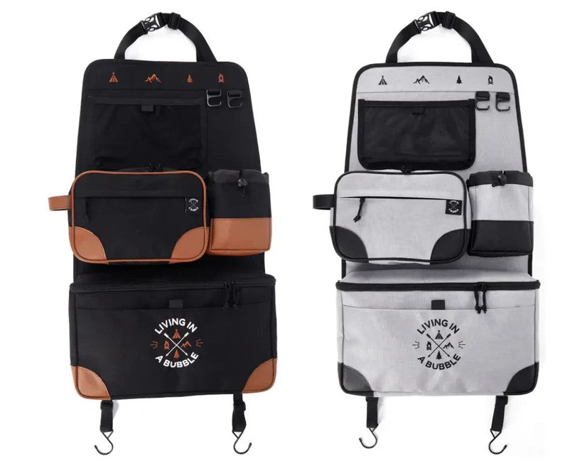 Living in a Bubble Premium Seat Back Storage with Toiletry Bag