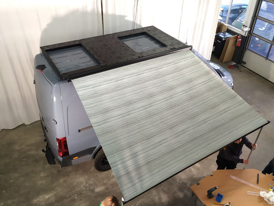 Rolling Space Awning Holder Fiamma F45S, Thule, Dometic for VW T5,T6,T6.1 LWB & Crafter - V1 - KIT