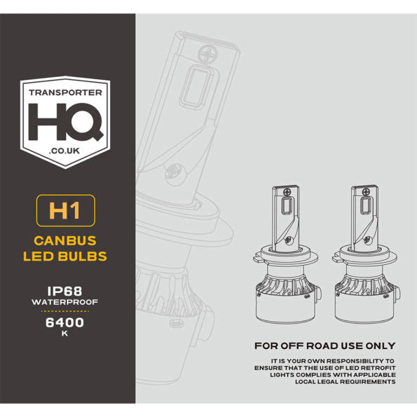 VW T5 LED DRL V2 Headlights with Sequential Indicators – Black-KIT