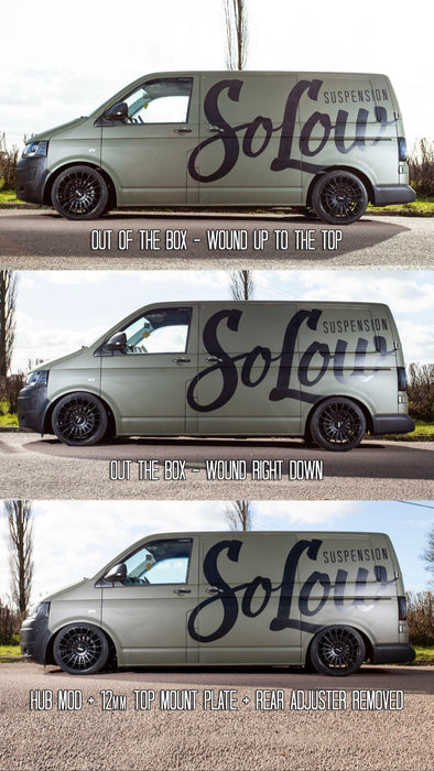 VW T5/T6 – SoLow – “LOW” – Coilover Kit (95mm-125mm) – T26/T28/T30