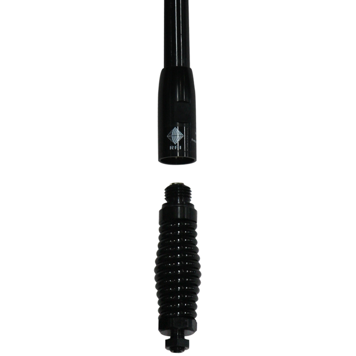 RFI UHF CB 3dBi Collinear (477 MHz) Antenna; 5m FME(F) & UHF(M) Adaptor - Black