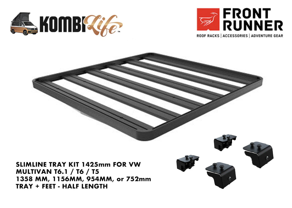 VW Multivan Roof Platform Tray (TRAY + FEET SET) - HALF LENGTH or Less