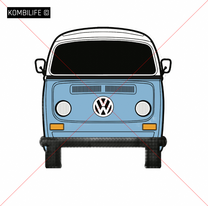 KombiLife Volkswagen T2 Bay Window Kombi Window & Bumper Sticker