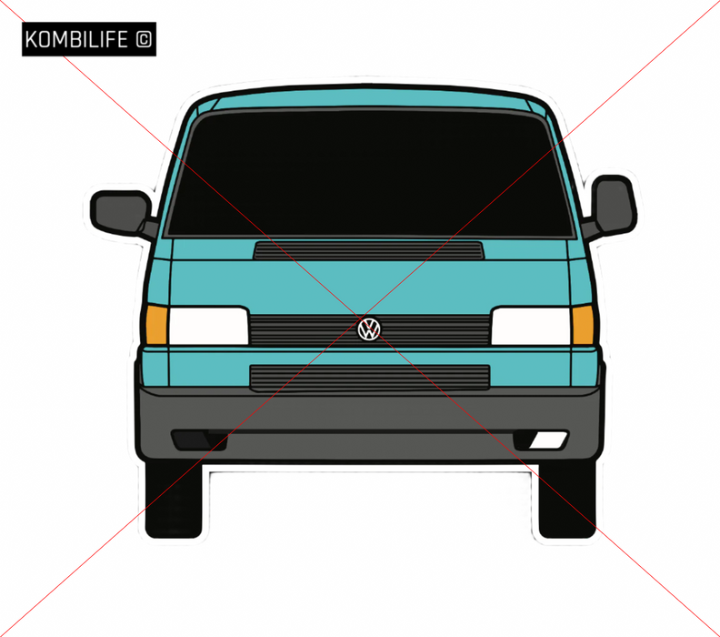 KombiLife Volkswagen T4 Kombi Window & Bumper Sticker