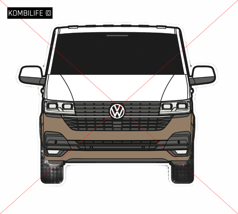 KombiLife Volkswagen T6.1 California Window & Bumper Sticker