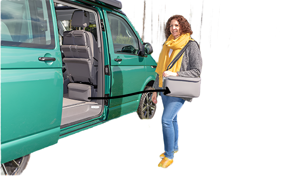 Brandrup MULTIBOX CarryBag, design VW T6.1 "Leather Titanium Black"