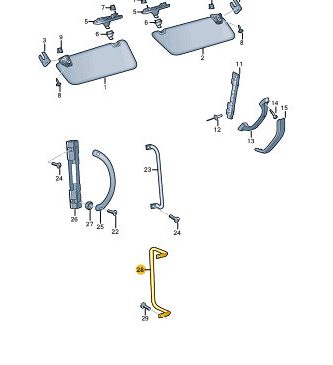 VW Crafter D-Pillar Grab Handle (MY18 onwards)