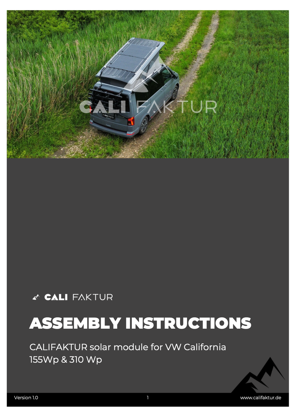 310w Solar Panels  - Semi Flexible & Removable for VW California T6.1