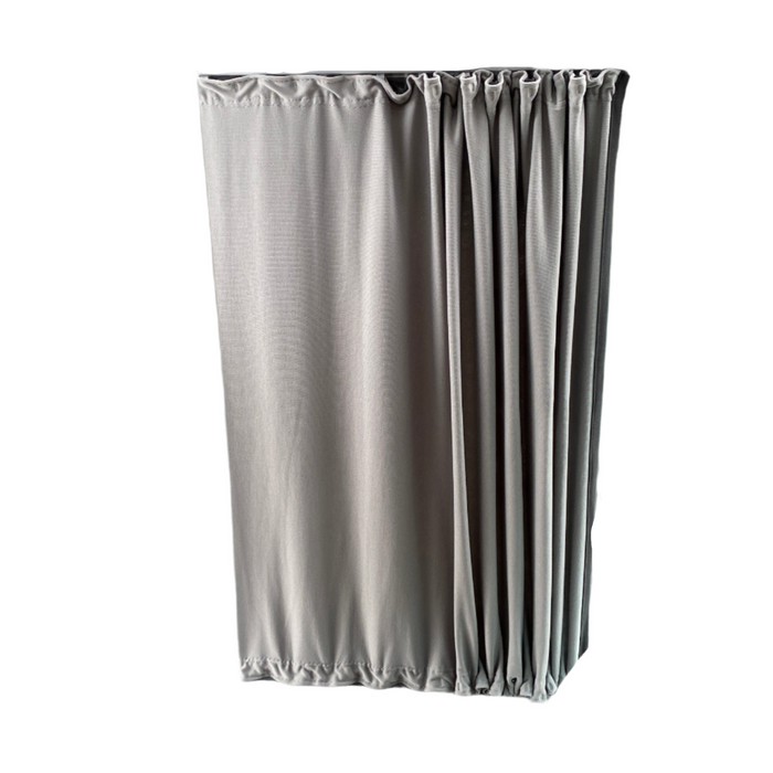 VW Crafter (2017-onwards) - 1pc Window Blockout Camper Curtain - Right Non-Sliding Door - Black Rail