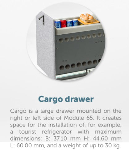 Moon Kitchen 2.0 Module 65 With Cargo Drawer With Module 55
