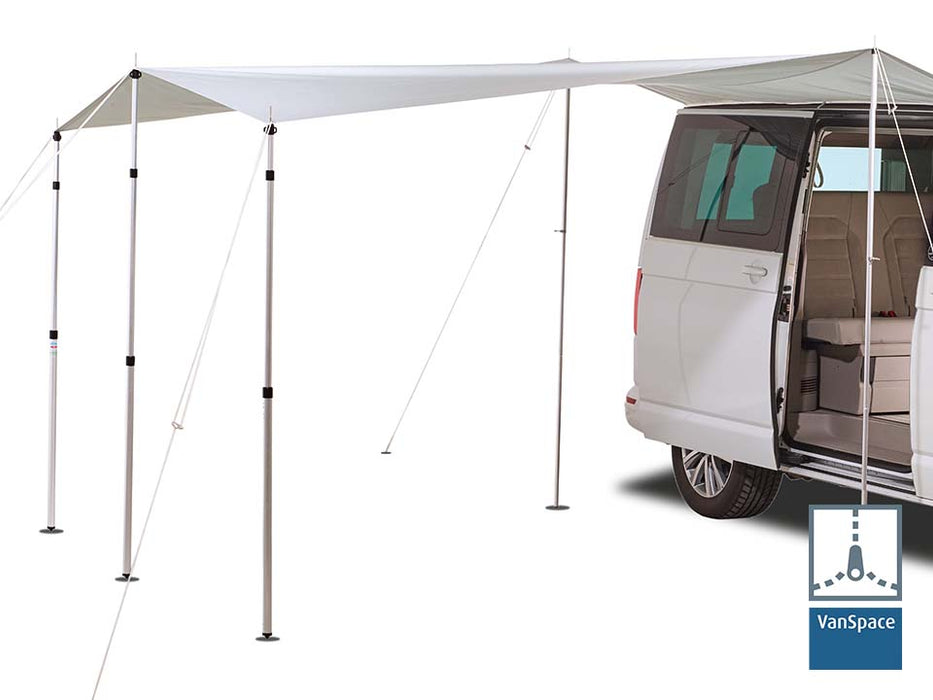 Sun Shade 'COMFORT' for Awning Rail / MultiRail - 3m x 3m for California Beach