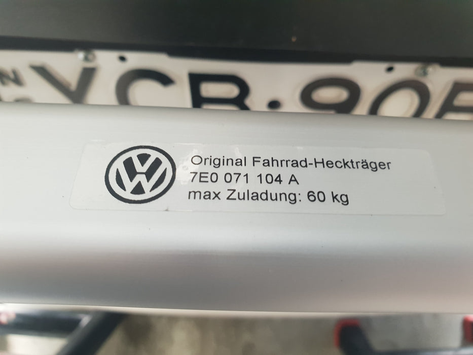 Original T6 Bike Rack from VW - 4 bikes - Genuine Volkswagen 7E0.071.104