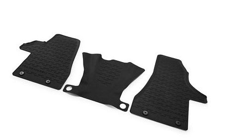 Genuine VW Rubber Floor Mats for Multivan / California / Transporter 2pc 3pc T6.1 - Genuine Volkswagen