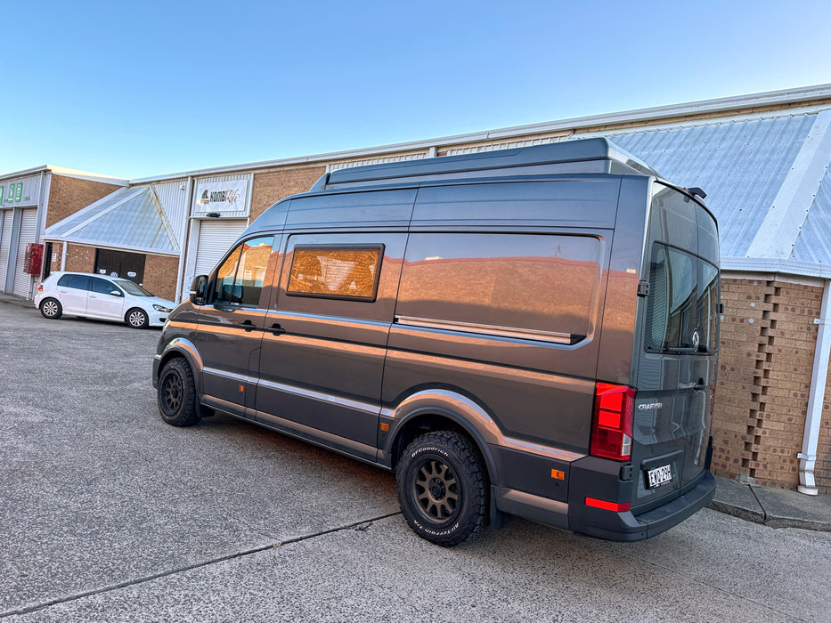 HURRICANE - Alloy Wheel for VW Crafter - Satin Black - 17x9 - 12U30P - 1600KG