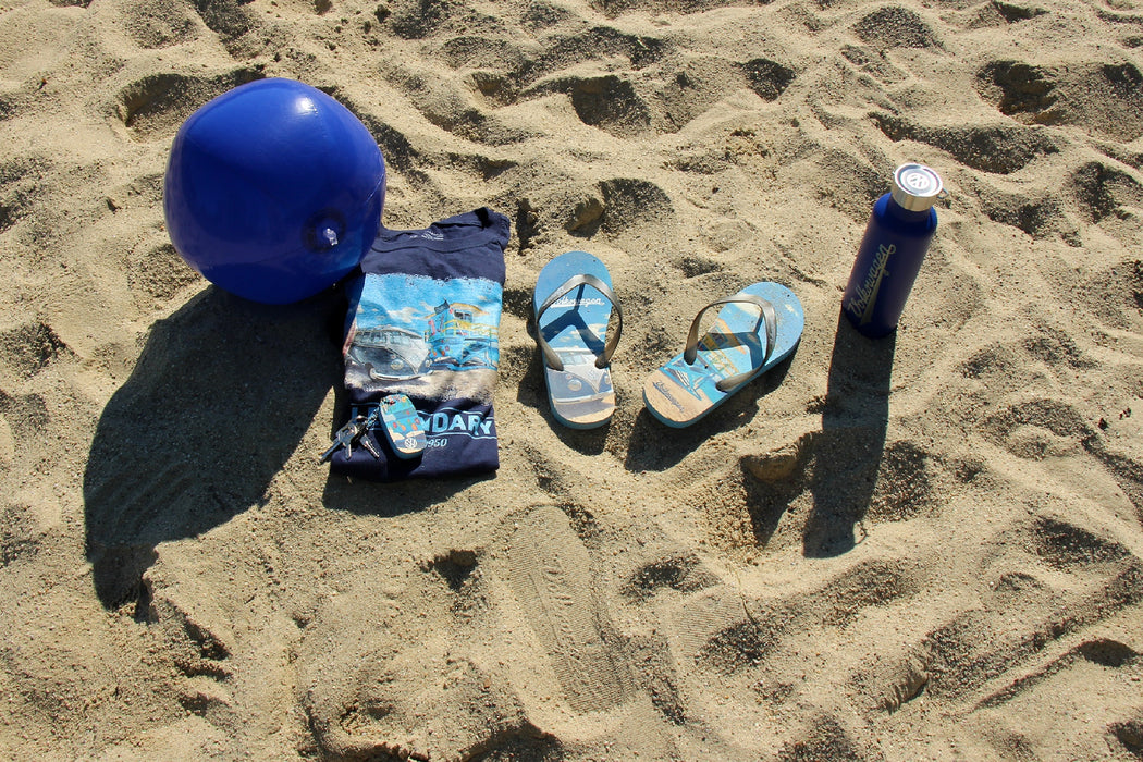 VW T1 Bus Beach Thongs / Sandals (EU 38/39) - Beachlife - Blue
