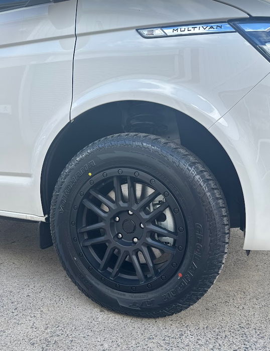 Black Rhino - Arches - Alloy Wheel for VW T6.1 / T6 / T5 / Crafter - Satin Black - 17x8 - 14U30P