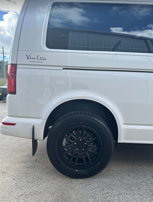 Black Rhino - Arches - Alloy Wheel for VW T6.1 / T6 / T5 / Crafter - Satin Black - 17x8 - 14U30P