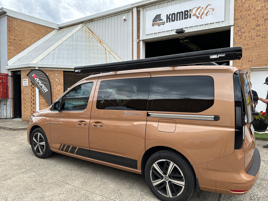 Fiamma F45s 2.6m wind-out Cassette Awning for SWB Multivan, Transporter, Caravelle & Caddy