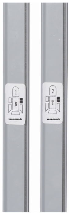 Sliding Door Curtain for VW Multivan T5 & T6 & T6.1 - 1pc - LEFT - Grey Rail