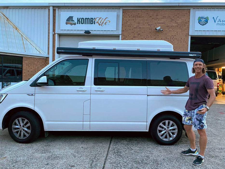 Fiamma F45s 3.0m wind-out Cassette Awning for SWB/LWB Multivan, Transporter, & Caravelle
