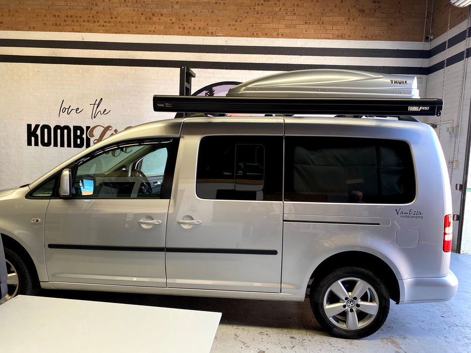 Fiamma F45s 2.3m wind-out Cassette Awning and Brackets for Caddy and Caddy Maxi