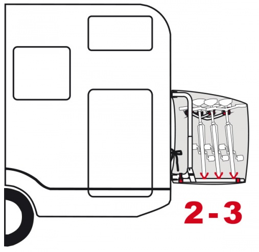 Cycle Cover for up to 4 bikes with straps adjustable