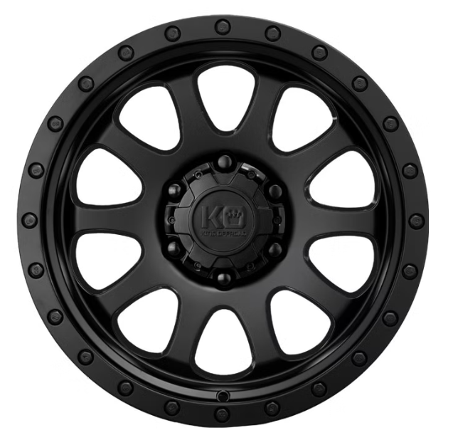 HURRICANE - Alloy Wheel for VW Crafter - Satin Black - 17x9 - 12U30P - 1600KG