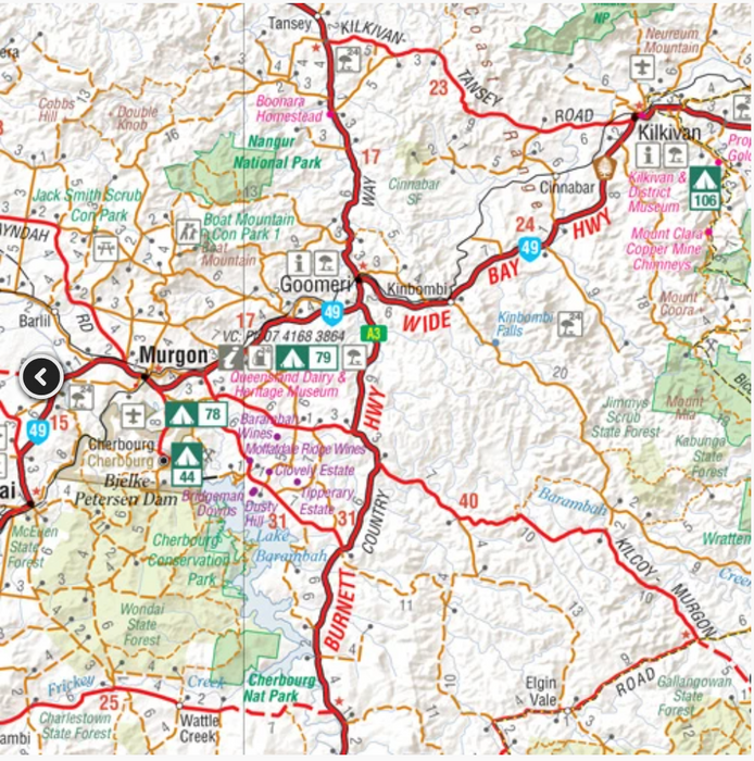 Hema Maps 4WD + Camping Escapes South East Queensland