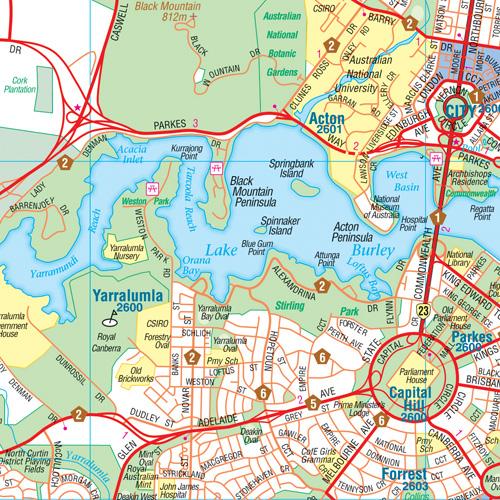 Hema Maps Canberra & Region Map