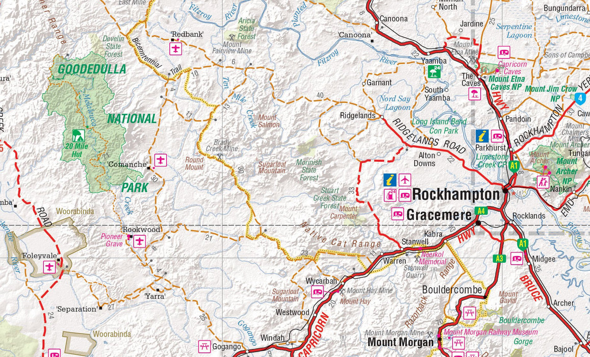 Hema Maps Central Queensland Map