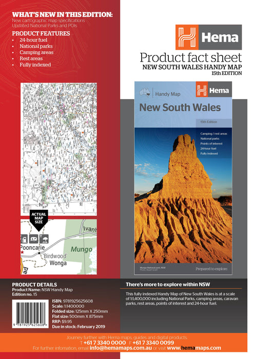 Hema Maps New South Wales Handy Map