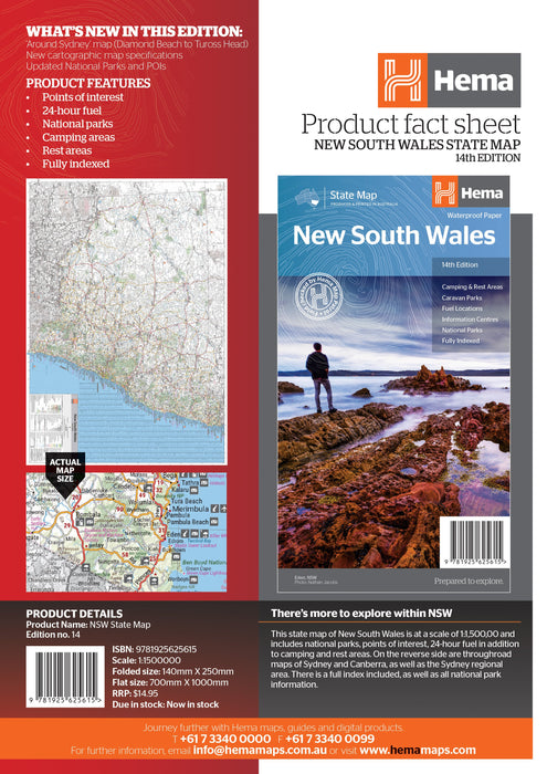 Hema Maps New South Wales State Map