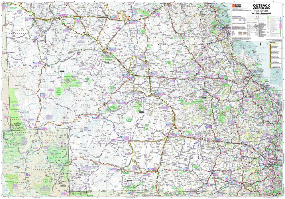 Hema Maps Outback Queensland Map