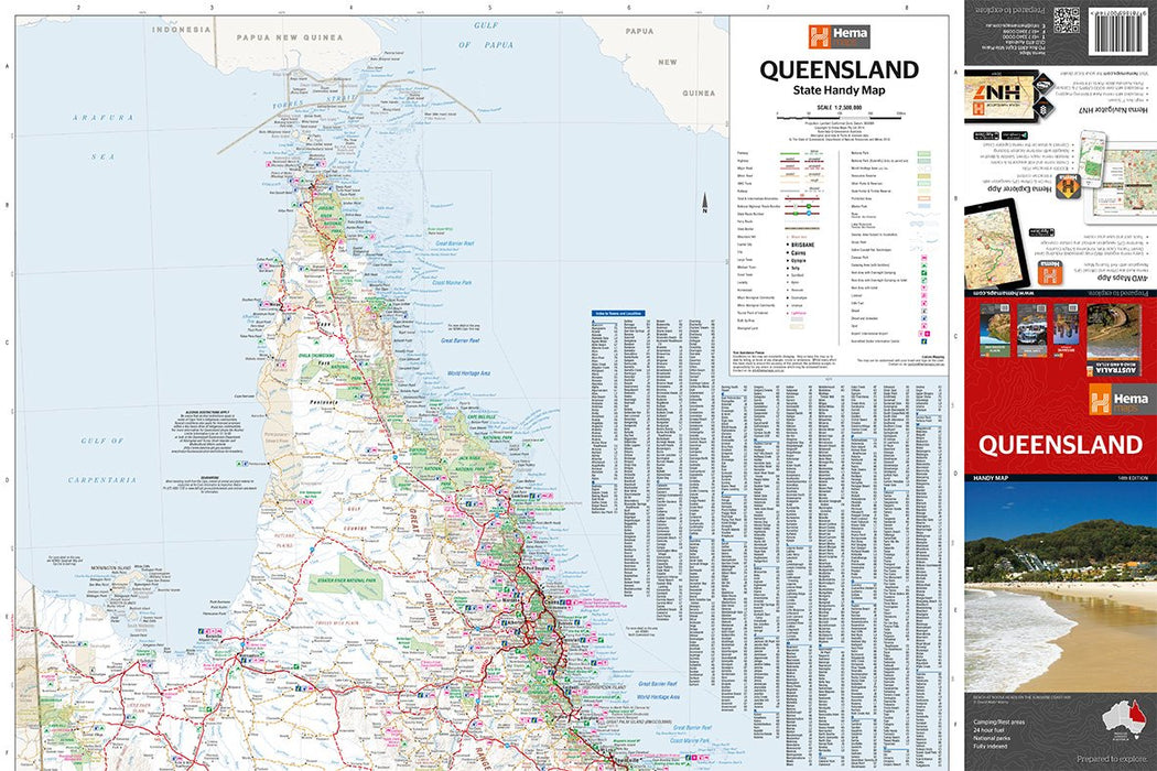 Hema Maps Queensland Handy Map