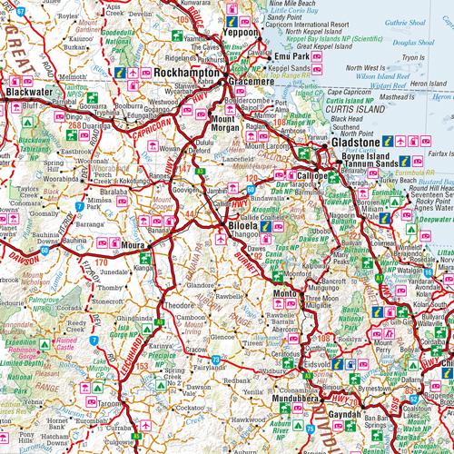 Hema Maps Queensland Handy Map
