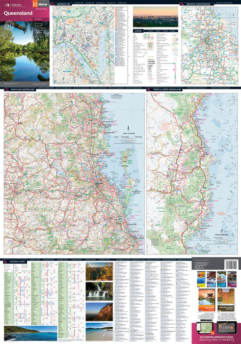 Hema Maps Queensland State Map