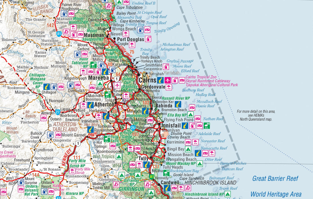 Hema Maps Queensland State Map