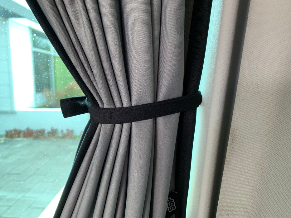 Tailgate Curtain for VW Multivan T5 & T6 & T6.1 - 1pc - Grey Rail