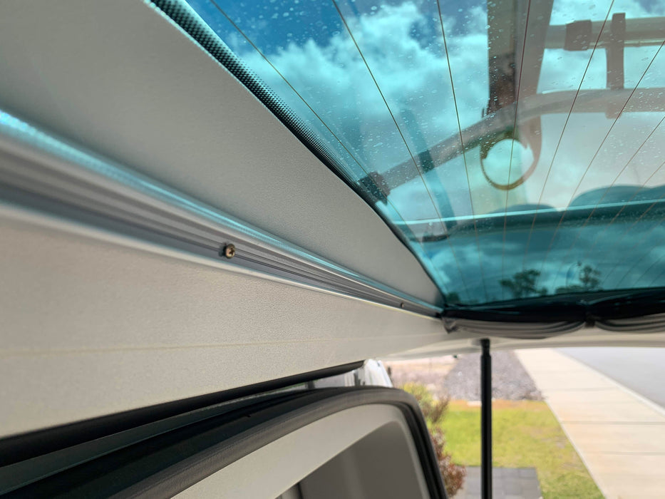Tailgate Curtain for VW Multivan T5 & T6 & T6.1 - 1pc - Grey Rail