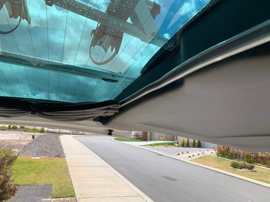 Tailgate Curtain for VW Multivan T5 & T6 & T6.1 - 1pc - Grey Rail
