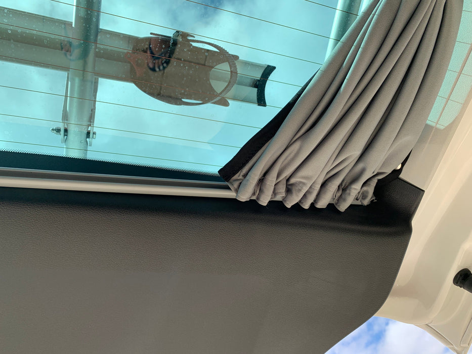 Sliding Door Camper Curtain for VW Multivan T5 & T6 & T6.1 - 1pc - RIGHT - Black Rail