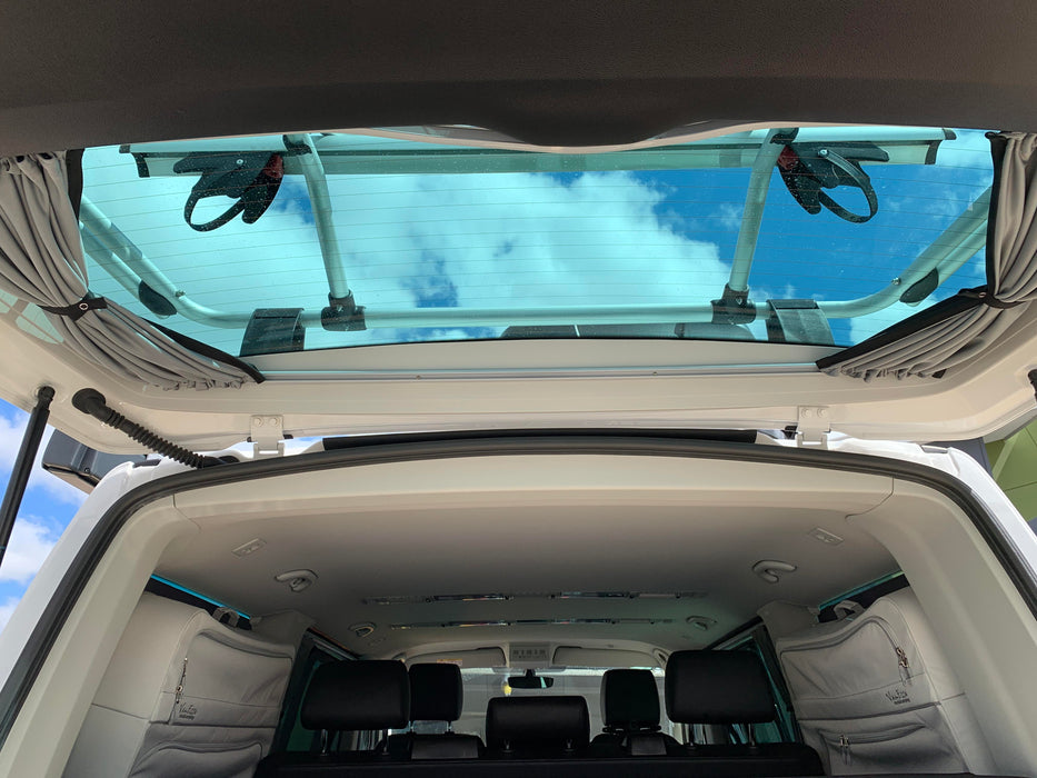 Tailgate Curtain for VW Multivan T5 & T6 & T6.1 - 1pc - Grey Rail