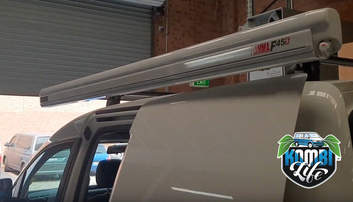 Fiamma F45s 2.3m wind-out Cassette Awning and Brackets for Caddy and Caddy Maxi