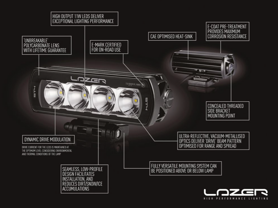 Lazer LED Spotlights Triple R 750 Elite for VW TRANSPORTER / MULTIVAN / CALIFORNIA