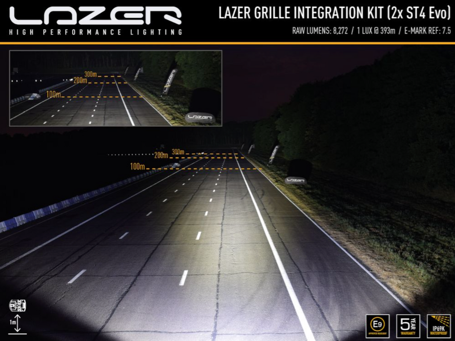Lazer LED Spotlights Triple R 750 Elite for VW TRANSPORTER / MULTIVAN / CALIFORNIA