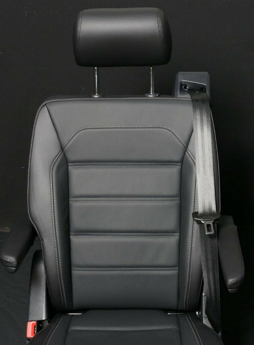 Multivan Single Captain's Chair for Rail System T6 Leather