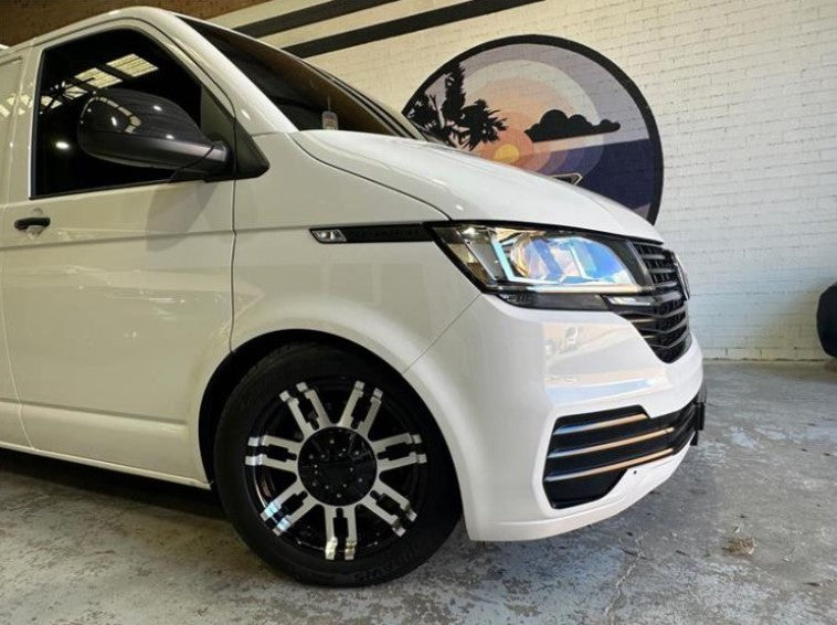 17in Machined Alloy Wheel for VW T6.1 / T6 / T5 - Gloss Black - 17x8 - 12U30P