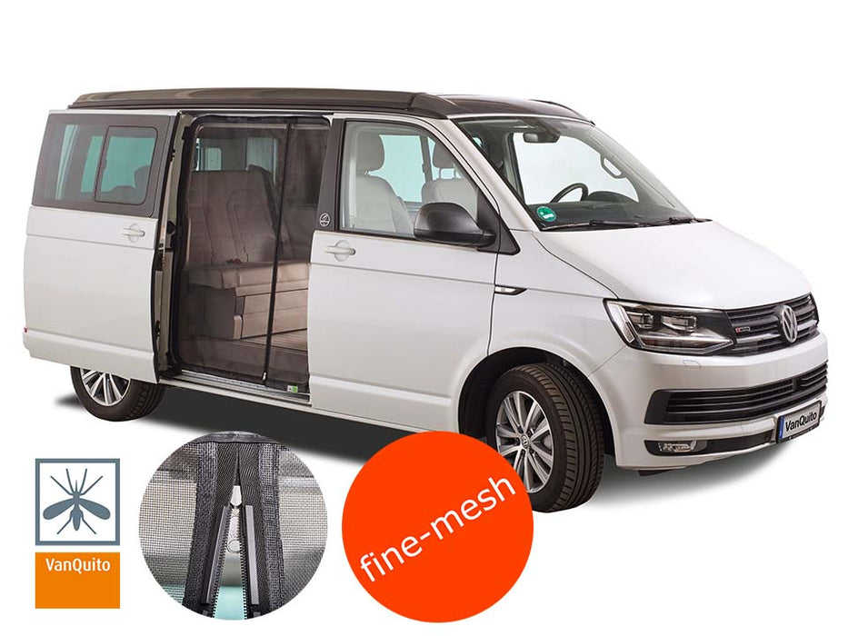 Mosquito Net VW T5/T6/T6.1 FINE Mesh + MAGNETIC Zipper for RIGHT Side Door